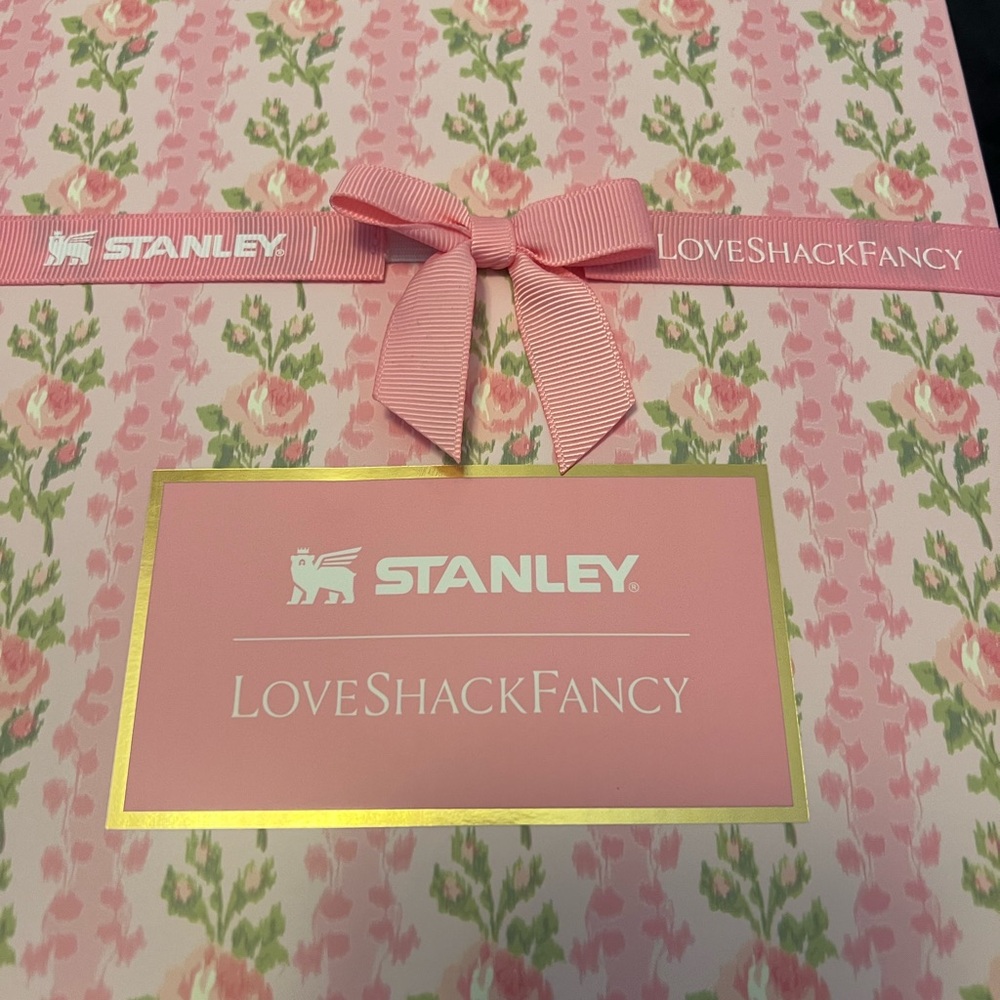 NEW w/ Box, Straw & Ribbon! Stanley x LoveShackFancy 40oz – Pristine & Complete!